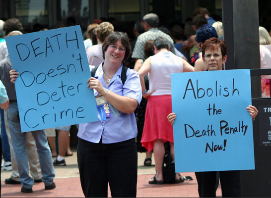 Death Penalty Protester